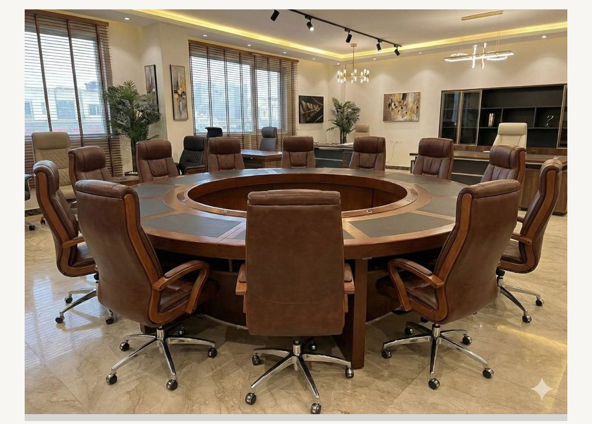 طاولة اجتماعات دائرية فاخرة